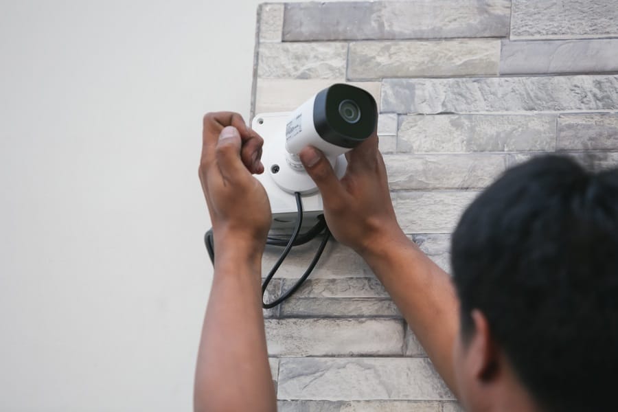 Installing security camera for an office
